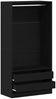 vidaXL Kleiderschrank mit Regal Schwarz Eichen-Optik 100 x 50 x 200 cm 3329299 Bild 5