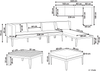 Lounge Set mit Tisch BRACCIANO Helles Beige Bild 2
