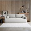 Selsey 'Ovo Mini' 3-Sitzer Schlafsofa mit Bettkasten, Hellgrau, Chenille Easy Clean Bild 2