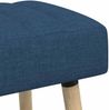vidaXL Kanalgepolsterte Bank Blau 110 x 40 x 46 cm Stoff 42038495 Bild 3