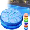 shop'n smile ideoon Pool-Lampe Multicolor LED Unterwasserleuchte Poolbeleuchtung Saugnäpfe Timer IP68, LEDs, 15 LEDs je Leuchte, wasserdicht, dimmbar & per Fernbedienung steuerbar Bild 3