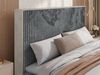 Boxspringbett NORDIC 140 x 200 cm, Doppelbett, Topper T25, Multipocket-Matratzen H3, holz Optik, Bettkasten, Polsterbett - Grau Cord Bild 5