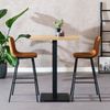 Bronx71 Bartisch Nils quadratisch Eichenlook Melamin 80x80x109 cm Bild 3