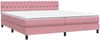 vidaXL Boxspringbett mit Matratze Rosa 180x210 cm Samt 3316514 Bild 4