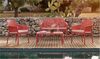 Gartenbank Net, Polypropylen, Rot, 116 x 86 x 70 cm Bild 4
