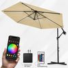 Swing&Harmonie Sonnenschirm mit RGB Beleuchtung LED Ampelschirm Garten Schirm, 300 / 350 cm inkl. Fernbedienung, APP Steuerung Bild 5