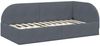 vidaXL Eckbettgestell mit Kopfteil Dunkelgrau 90 cm x 200 cm Samt 42016647 Bild 4