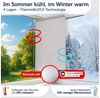 Verdunklungsrollo Verdunkelungsrollo ohne Bohren, Blumtal, Klemm-Montage oder optional Wandmontage mit Schrauben und Dübeln Bild 4