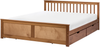 Bett mit 4 Schubladen OLENDON Kiefernholz Braun 180 x 200 cm Bild 4