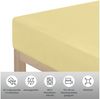 OTTO home Spannbettlaken Cremona, BASIC und PREMIUM Qualität, mit Elasthan, Baumwolle, Jersey (145 g/m), Gummizug: rundum, (1 Stück), Jersey Bettlaken ab Größe 90x200 cm, Strapazierfähig und langlebig Bild 4