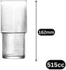 LAV Helen 3-teiliges Gläser-Set - Elegantes Riffle-Design 515 ml Bild 2