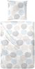 Primera Soft-Seersucker Bettwäsche 135x200 Kreise blau braun weiß 213040-73 Bild 2