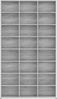 vidaXL CD-Regal Grau Sonoma 102x23x177,5 cm Holzwerkstoff 815091 Bild 3