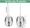 FOUORTUNATE-BEE Teesieb Teeei für Losen Tee, (Tee ei Teesieb Edelstahl 2er Teekugeln Tee ei Sieb 304 Edelstahl Teesieb für Tasse für die Meisten Tasseteekanne Teefilterhalt Teehalter Gewürzei für Teekannen, 2-St) Bild 3