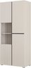 OTTO home Vitrine Cross, Höhe 183,5 cm, moderne grifflose Standvitrine mit 3 Türen Hochschrank mit viel Stauraum, Glastür und verstellbaren Einlegeböden Bild 4