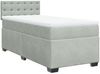 vidaXL Boxspringbett mit Matratze Hellgrau 80x200 cm Samt 3286174 Bild 2