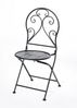 Wohnando Garten-Essgruppe Sitzmöbel Garten, kleines Bistroset "Core", schwarz, Balkonmöbel, (3-tlg), aus Metall 2 Stühle und 1 Tisch, verschnörkeltes, romantisches Design Bild 3