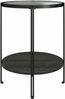 Beistelltisch >Ælva< Glas / Metall, in matt Schwarz - 44x55x44cm (BxHxT) Bild 5