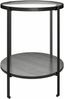 Beistelltisch >Ælva< Glas / Metall, in matt Schwarz - 44x55x44cm (BxHxT) Bild 4