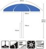 Sekey Balkonschirm 200 cm Sonnenschirm mit Schutzhülle für Balkon Garten, UV-Schutz 50+, LxB: 180,00x180,00 cm, Neigungswinkel und Höhe Verstellbar Bild 3