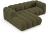 Micadoni Modulares Ecksofa Lupine 3-Sitzer Links Chenille Eden Grün Bild 3