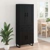 vidaXL Highboard Schwarz Eichen-Optik 69,5 x 34 x 180 cm Holzwerkstoff 3416111 Bild 4
