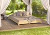 Breites, flaches Futonbett Einzelbett 120x200 Kiefer massiv V-60.51-12ohne Zubehör Bild 4