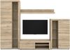 AX LIVING Spacoro Wohnwand Sonoma Eiche Wohnzimmerschrank 270 cm Bild 2