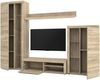 AX LIVING Spacoro Wohnwand Sonoma Eiche Wohnzimmerschrank 270 cm Bild 4