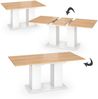 Esstisch Dix Weiß/Goldkraft Eiche 180 x 90 cm Vicco Bild 5