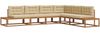 vidaXL Outdoor-Sofagarnitur Natur und Beige 3368146 Bild 2