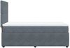 vidaXL Boxspringbett mit Matratze Dunkelgrau 80x200 cm Samt 3292185 Bild 5