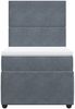 vidaXL Boxspringbett mit Matratze Dunkelgrau 80x200 cm Samt 3292185 Bild 4