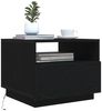 vidaXL Couchtisch mit LED-Leuchten Schwarz Eichen-Optik 50x49x40 cm 862253 Bild 5