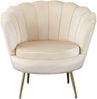 Sessel Muschelsessel Samt Beige Bild 2