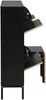 Schuhschrank aus MDF mit ausziehbarer Sitzbank & Klappen, 100x25x100 cm, Schwarz/Natur Bild 5