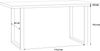 FORTE Tables Esstisch, Holzwerkstoff, Braun/Schwarz, 160 x 74,7 x 90 cm Bild 4