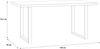 FORTE Tables Esstisch, Holzwerkstoff, Braun/Schwarz, 160 x 74,7 x 90 cm Bild 3