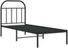 vidaXL Bettgestell mit Kopfteil Metall Schwarz 75x190 cm 353625 Bild 3