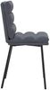 vidaXL Esszimmerstühle 4 Stk. Dunkelgrau Samt 3315383 Bild 5