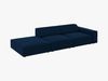 Micadoni Sofa Jodie 3-Sitzer Links Samt Bluvel Königsblau Bild 3