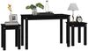 vidaXL Satztische 3 Stk. Schwarz Massivholz Kiefer 824982 Bild 4