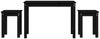 vidaXL Satztische 3 Stk. Schwarz Massivholz Kiefer 824982 Bild 2