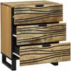 vidaXL Nachttisch Natur 50 x 33 x 62 cm Holzwerkstoff 4017945 Bild 2