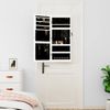 vidaXL Spiegel-Schmuckschrank mit LED-Beleuchtung Wandmontage Weiß 353241 Bild 3