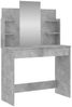 vidaXL Schminktisch mit Spiegel Betongrau 96x39x142 cm 837577 Bild 2