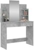 vidaXL Schminktisch mit Spiegel Betongrau 96x39x142 cm 837577 Bild 3