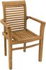 Gartenmöbel Set 8 Stapelstühle Cosenza + Ausziehtisch Mantua - Tischplatte: 180-240x120 cm Bild 2