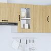 vidaXL Küchen-Hängeschrank mit Glastür Kalmar Sonoma-Eiche Holzwerkstoff 853530 Bild 4