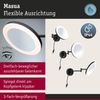 LED Kosmetikspiegel Masua IP44 White Switch 55lm 230V 4W Schwarz matt Bild 3